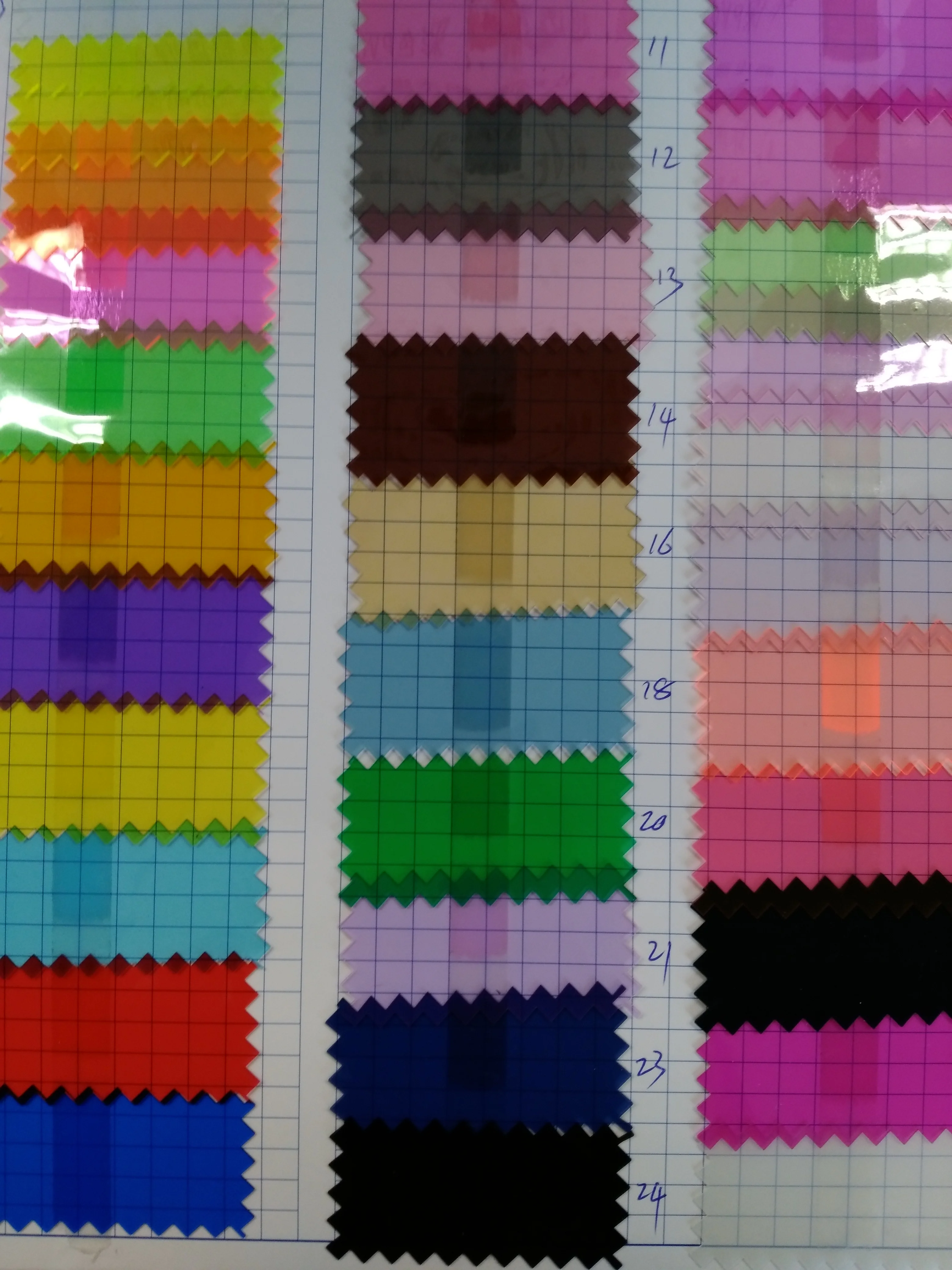 Iridescent Transparent Clear Vinyl Fabric Rainbow PVC Sheet