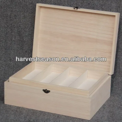 прекрасный unfished деревянная коробка чая