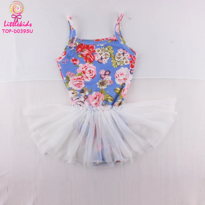 Girls Spandex / Cotton Camisole Chiffon Skirt Leotard Kids Ballet Dress Princess Baby Tutu Leotard