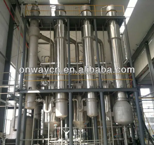 SHJO high efficient factory price Titanium vacuum falling film Evaporator Evaporation Crystallizer Waste Water Treatment