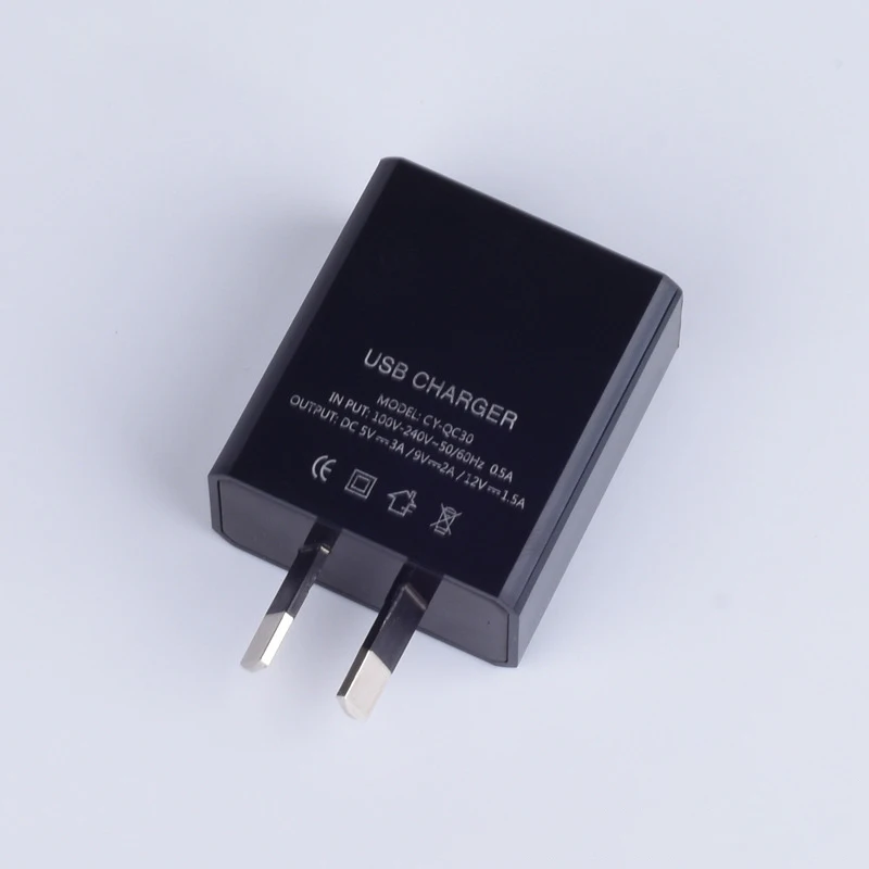 Зарядное устройство USB QC3.0 18 Вт быстрая умная Зарядка для телефона 5 В 3 А 9 2 12 1 ЕС США Австралии