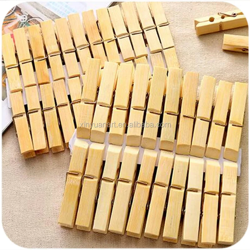 High quality bamboo clothes photo clip custom paper clip