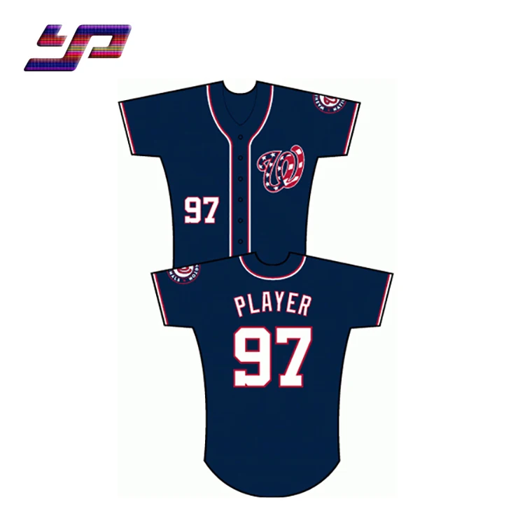 Oem Striped Team Baseball Jersey men shirt Custom print baseball uniform Sublimation Baseball Jersey For Sale