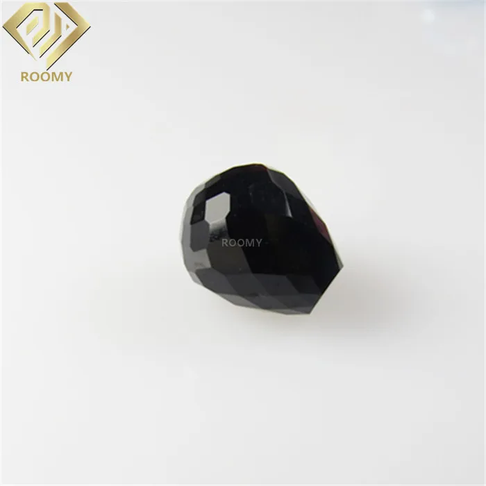 colored faceted briolette water drops jewelry making glass beads
