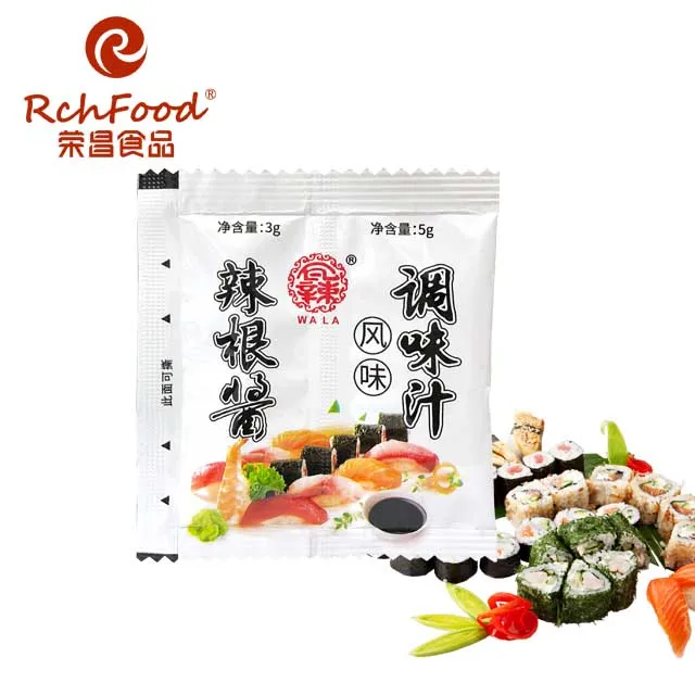 Пищевой рецепт для суши Bento Wasabi Sahcet с соевым соусом