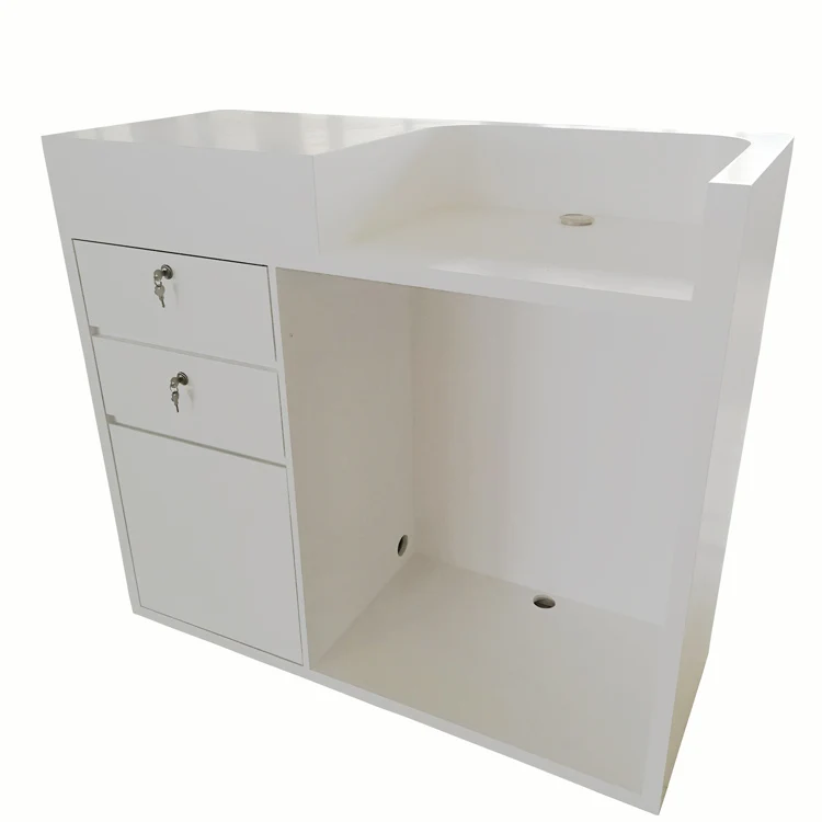 Simple Modern Retail Cloth Shop Counter Table Design