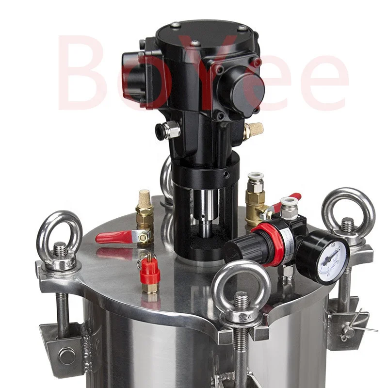 Перемешивание пневматический цилиндр давления 304 из нержавеющей стали баррель дозирующая машина давления распределяя ведро