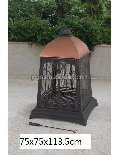 
Hot Sales Deluxe Fireplace Fire Pit with Chimney 