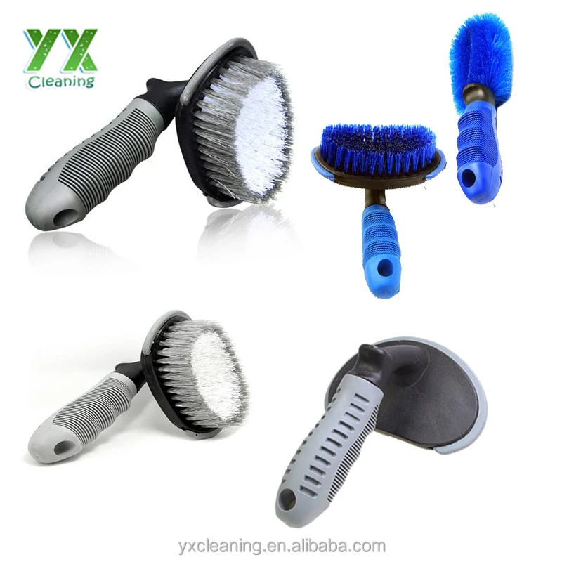 Car Brush 3 Set Auto Alloy Wheel Cleaner Rim Care Motorcycle Bike Tire Washing Brushes Tool