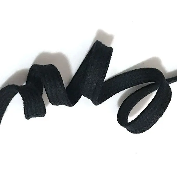 Wholesale custom design cotton braided flat hoodie drawstring cords