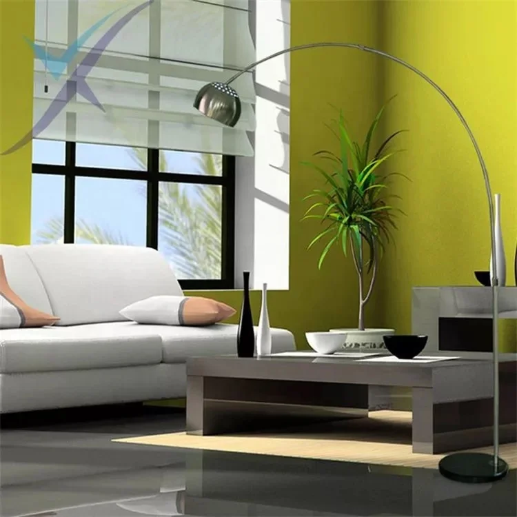 Modern Fishing Metal Standing Arc Floor Lamp For Living Room