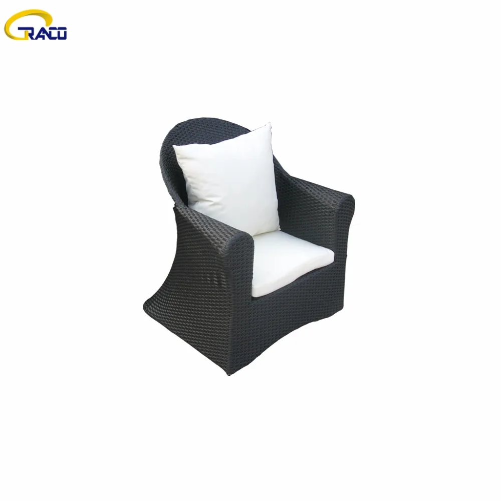 
Outdoor Rattan Sofa Set 4pcs Patio Furniture Garden Wicker Set With Glass Table Top And Comfortable Cushion 