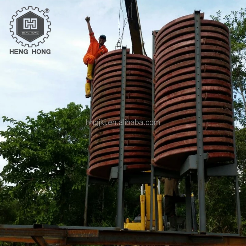 (Самая Экономичная цена) хромированный Рудный завод по обработке Спиральный сепаратор титановый гравитационный сепаратор Henghong угольный спиральный желоб 50 кг