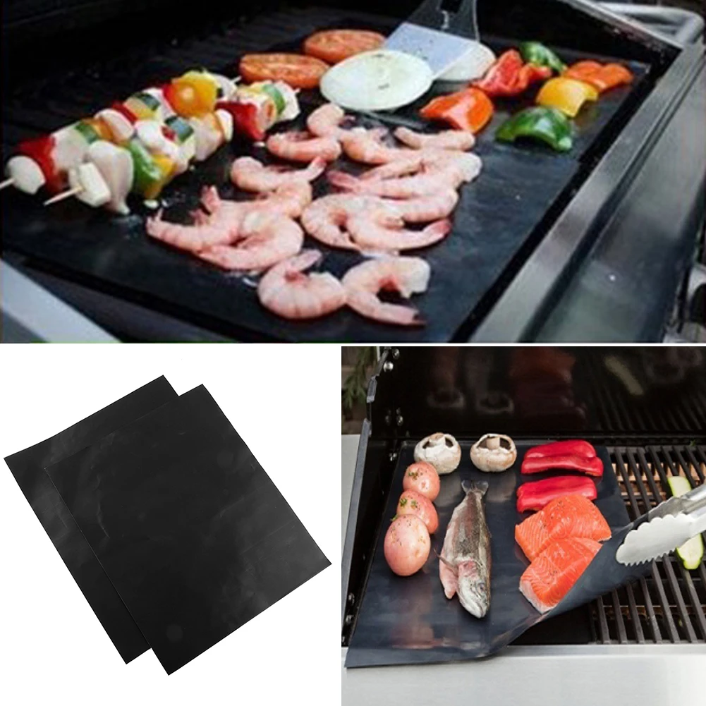 1pcs Reusable Non Stick Surface Bbq Grill Mat Baking Sheet Hot