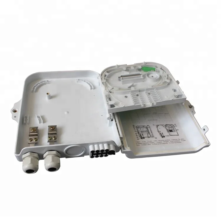 Outdoor Waterproof FTTH Mini 8 Core Fiber Optic Termination Box for 1x8 Optical Splitter