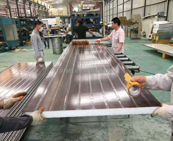 Customized Wood Grain EPS Sandwich Panel EPS Foam Panel In Cheap Price