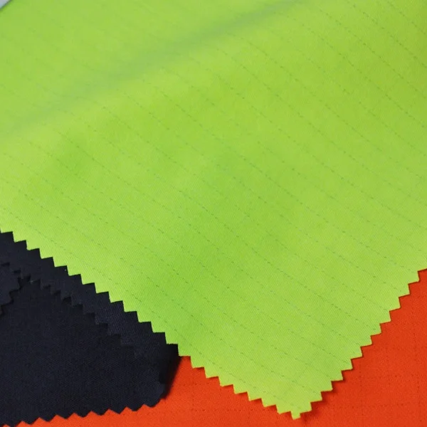 
EN11612 EN1149 modacrylic cotton flame resistant twill fabric for protective workwear 