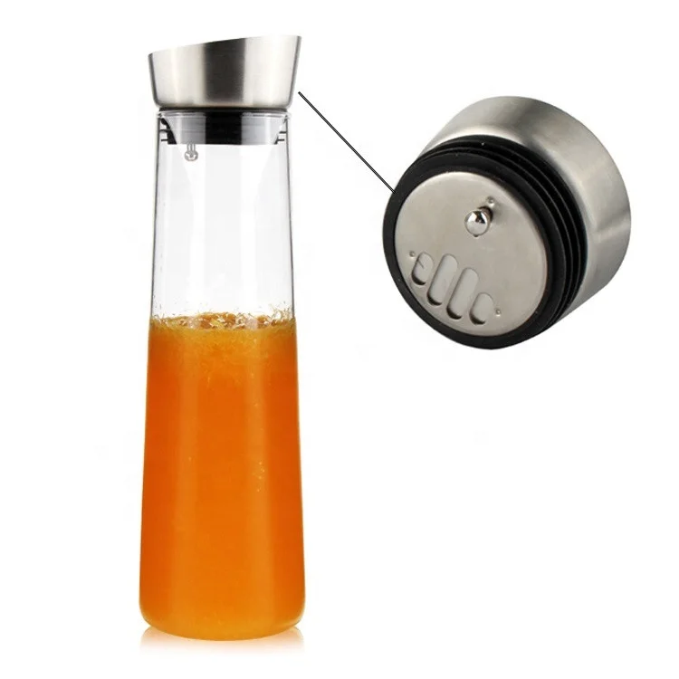 
Airtight Cold Brew Tea Pitcher, Coffee Accessories, Iced Tea Maker with Infuser 