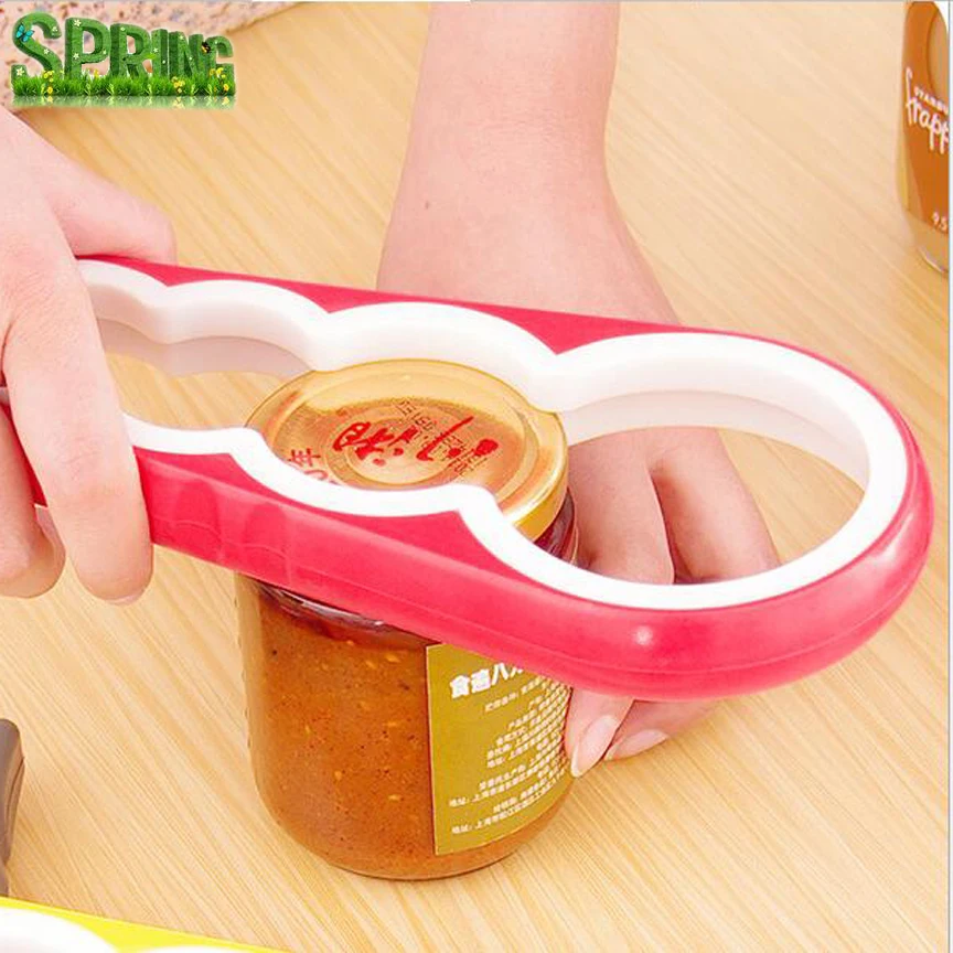 New Kitchen Tool plastic twist cap bottle opener  Multi-size Jar Glass Lid Bottle  Soft Drink Can Jar Opener