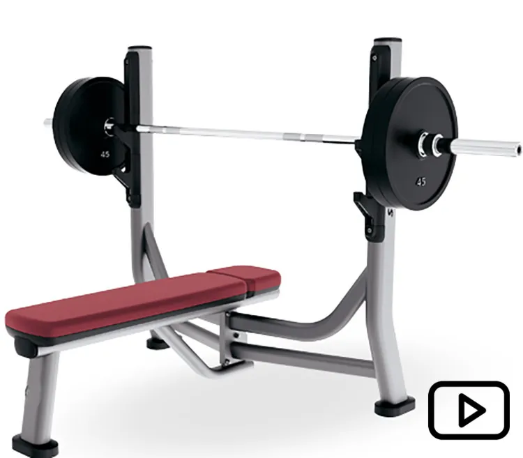 commercial hammer strength gym equipment profesional flat bench RUIBU-9004