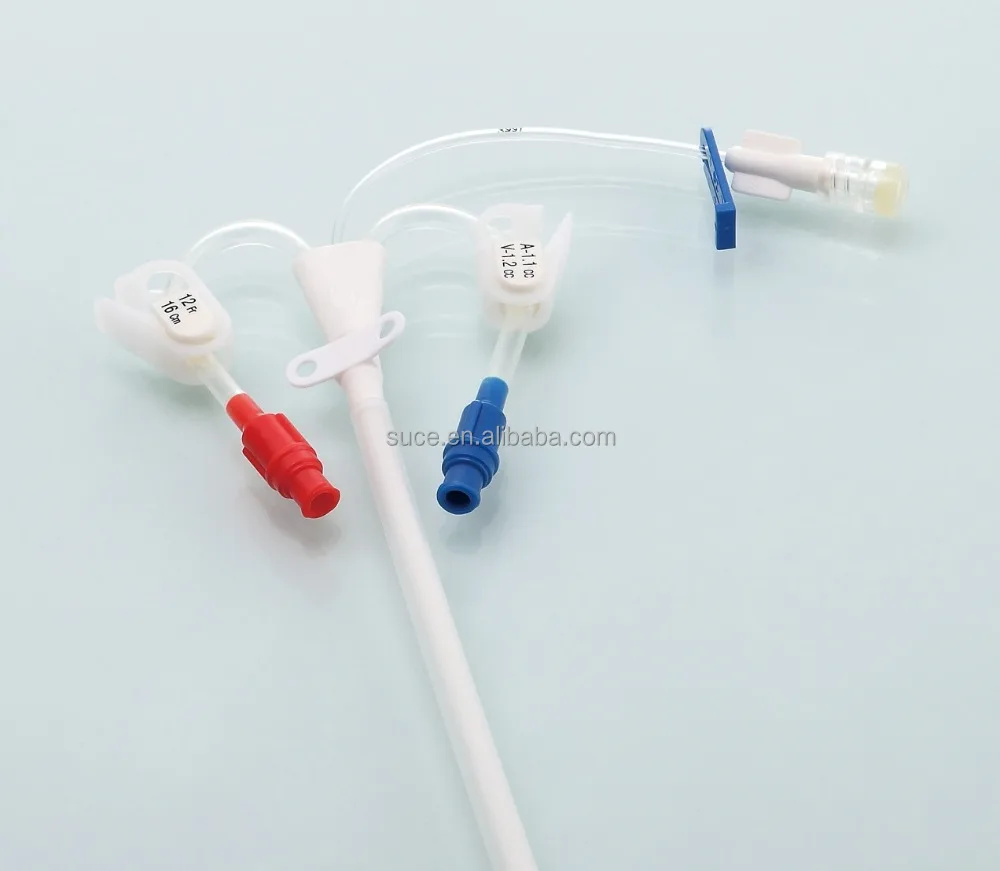 single double triple lumen Long term hemodialysis catheter, hemodialysis kit,