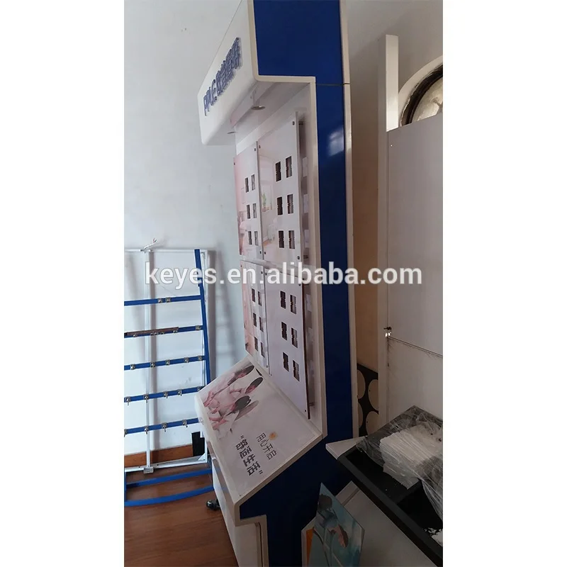 Custom Wooden floor display stand for push button switch, wall switch socket display rack holder