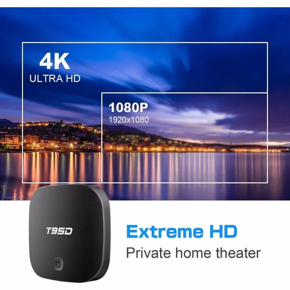 
2018 Factory Supply T95D High Quality Android TV Box 3D 4K RK3229 Set Top Box 1GB 8GB smart tv box free xxx movie 
