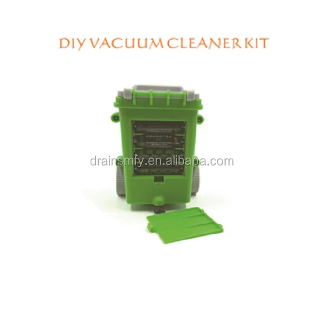 Self assembly toys education DIY rubbish bin robot kit