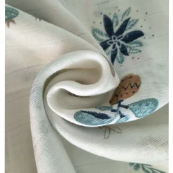 100% Cotton baby muslin blanket baby swaddle set