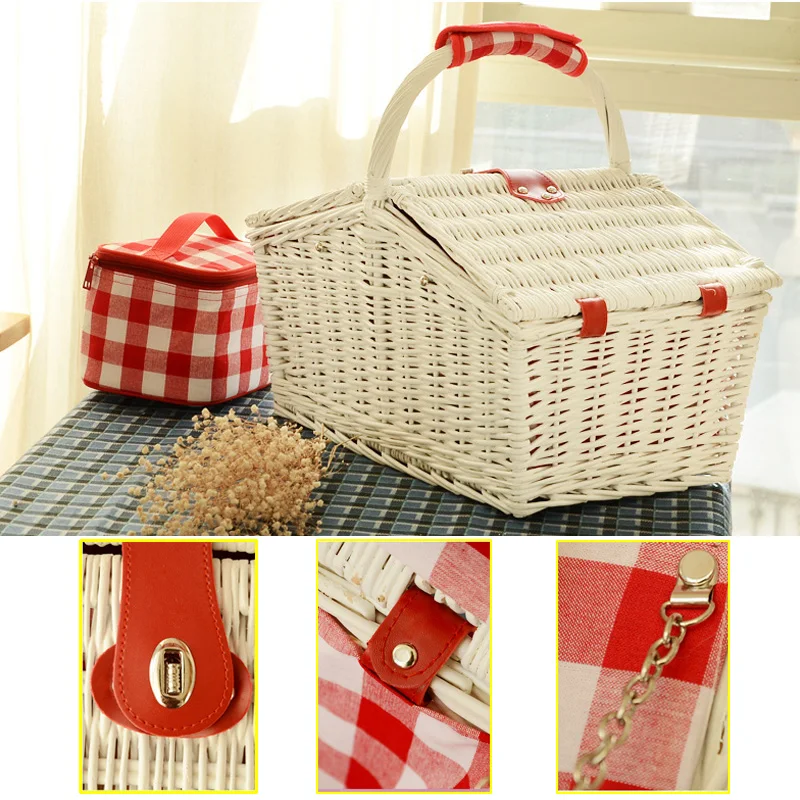 wholesale China Suppliers willow picnic basket by wicker bamboo