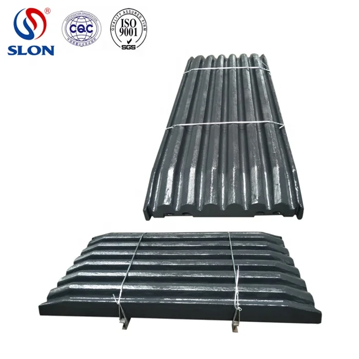 High manganese 13% 18%  jaw crusher spare parts CJ412  CJ613  JM1513 Fixed /Swing Jaw plate