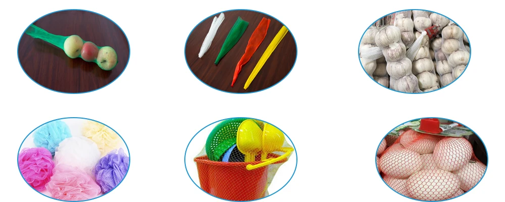 
Polypropylene Fruit And Vegetable Plastic Net Bag Production Line 