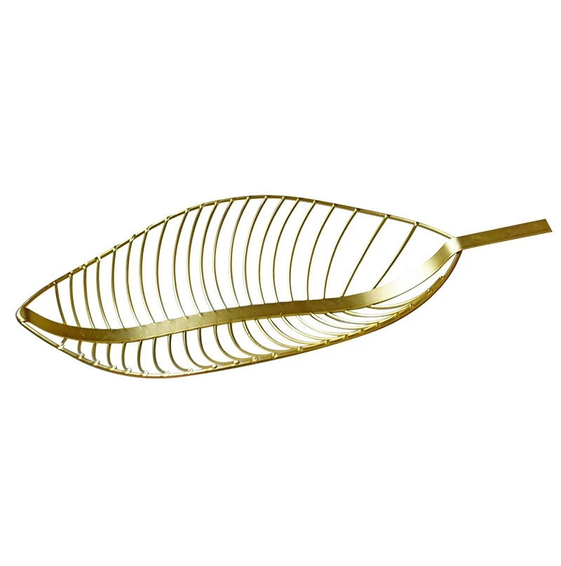 Leaf shape Bread Basket/ Wire Fruit Bowl , Decorative Fruit Bowl