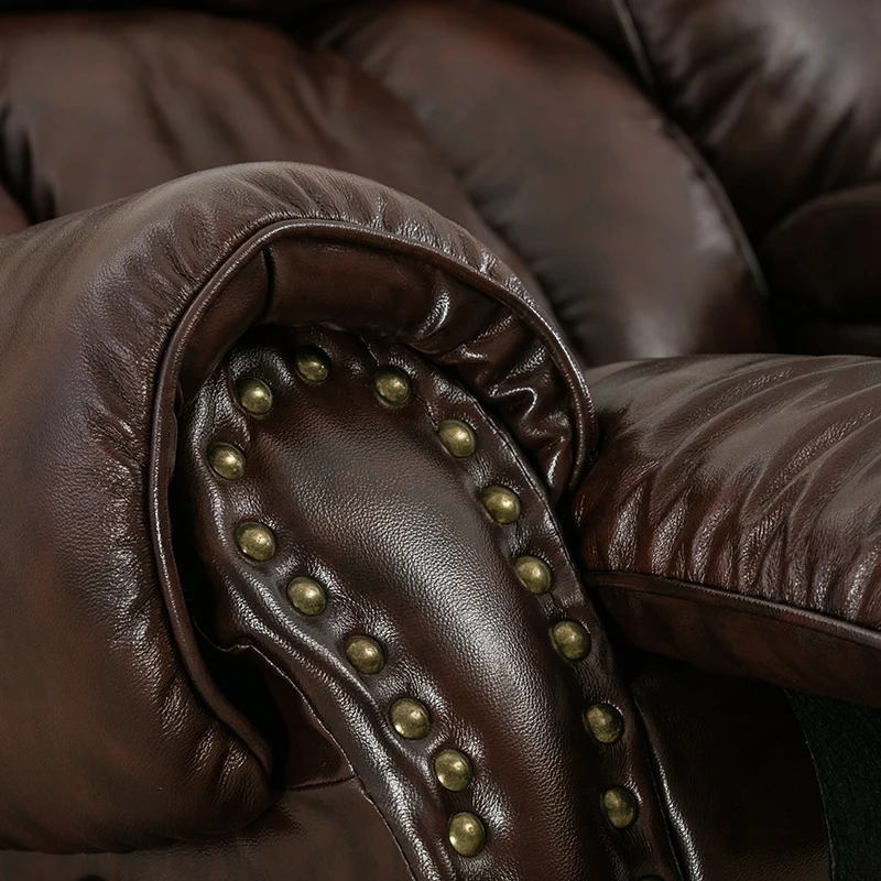 Современный европейский стиль, кожаный Многофункциональный Электрический диван с откидной спинкой