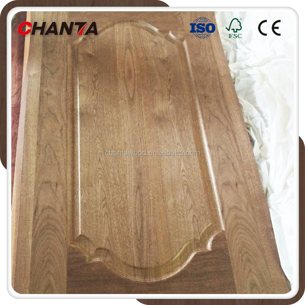 China wholesale decorative interior wood veneer MDF door skin price for home
