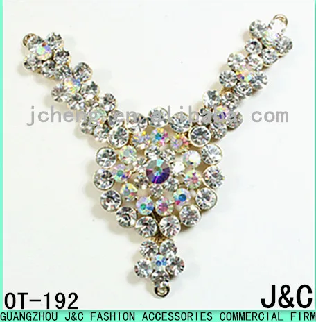 
Top fashion crystal AB rhinestone decorated shoe ornament/ shoe accessory/ shoe trim 