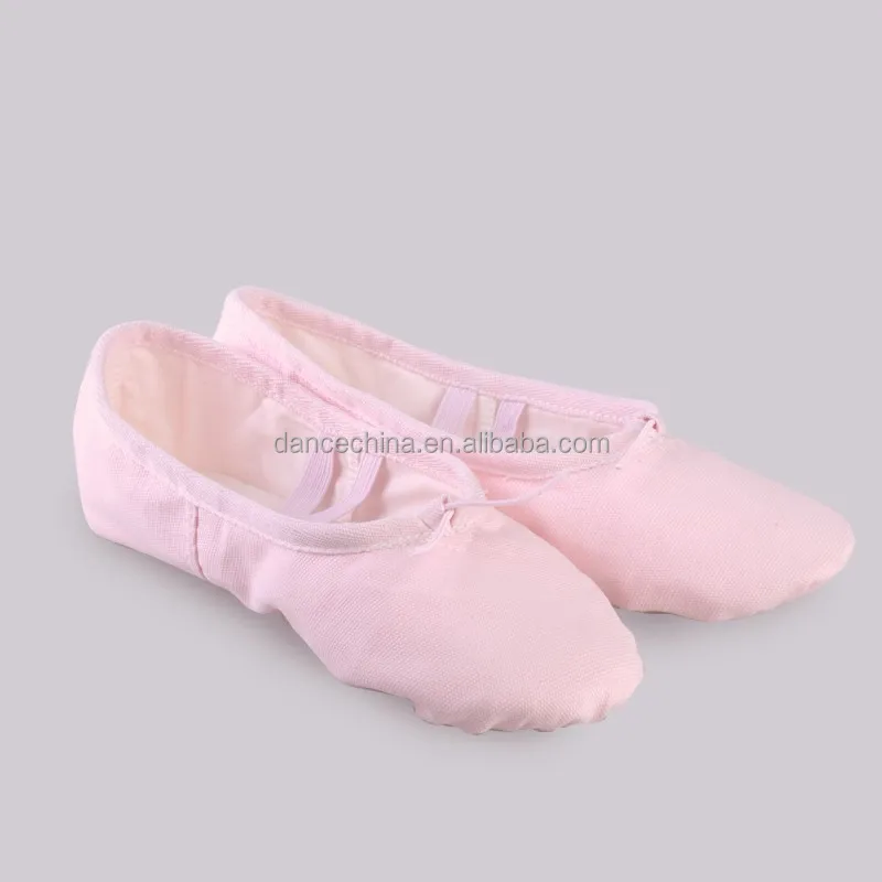 08B5B002   2021  Comfortable Cheap Price Girl  Ballet Shoes Dance Training Soft Canvas