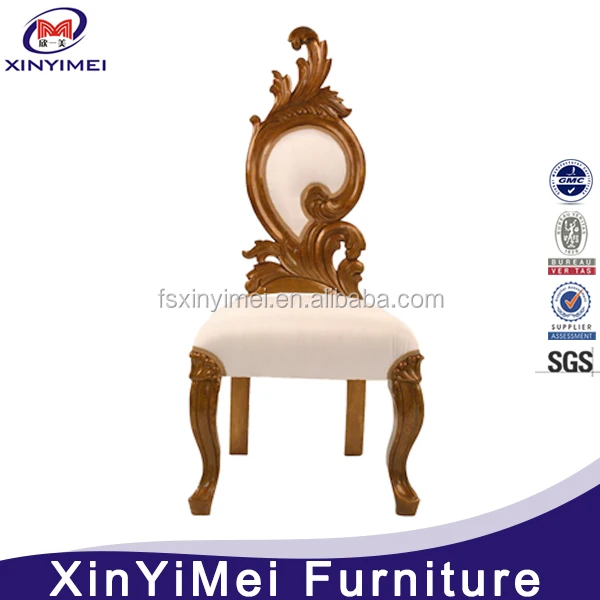 XYM Furniture professional antique king throne chair for wedding