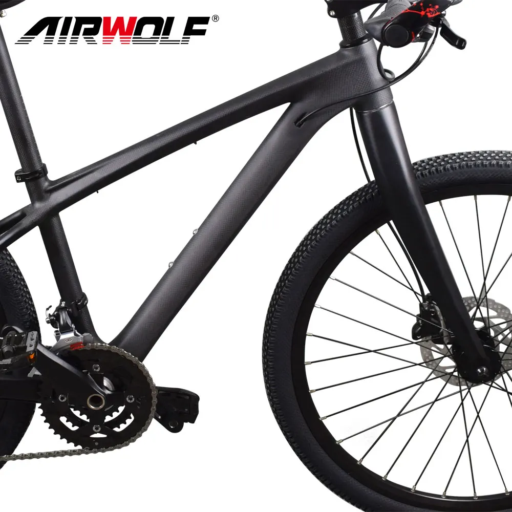 Airwolf New Carbon MTB Bike 26er Carbon mountain bicycle with SH1MANO M370 GroupSet Disc Brake for kids/woman carbon bicicleta