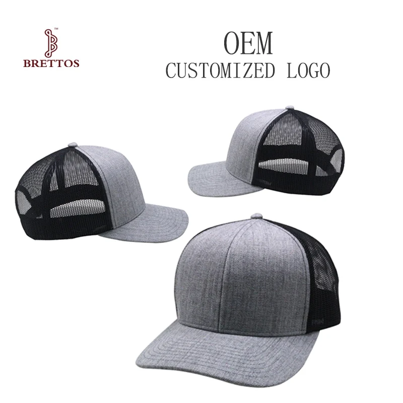 
 Высокое качество пользовательских хлопка 6 панельная конструкция сетки пустая Простая мужская Кепка-бейсболка  