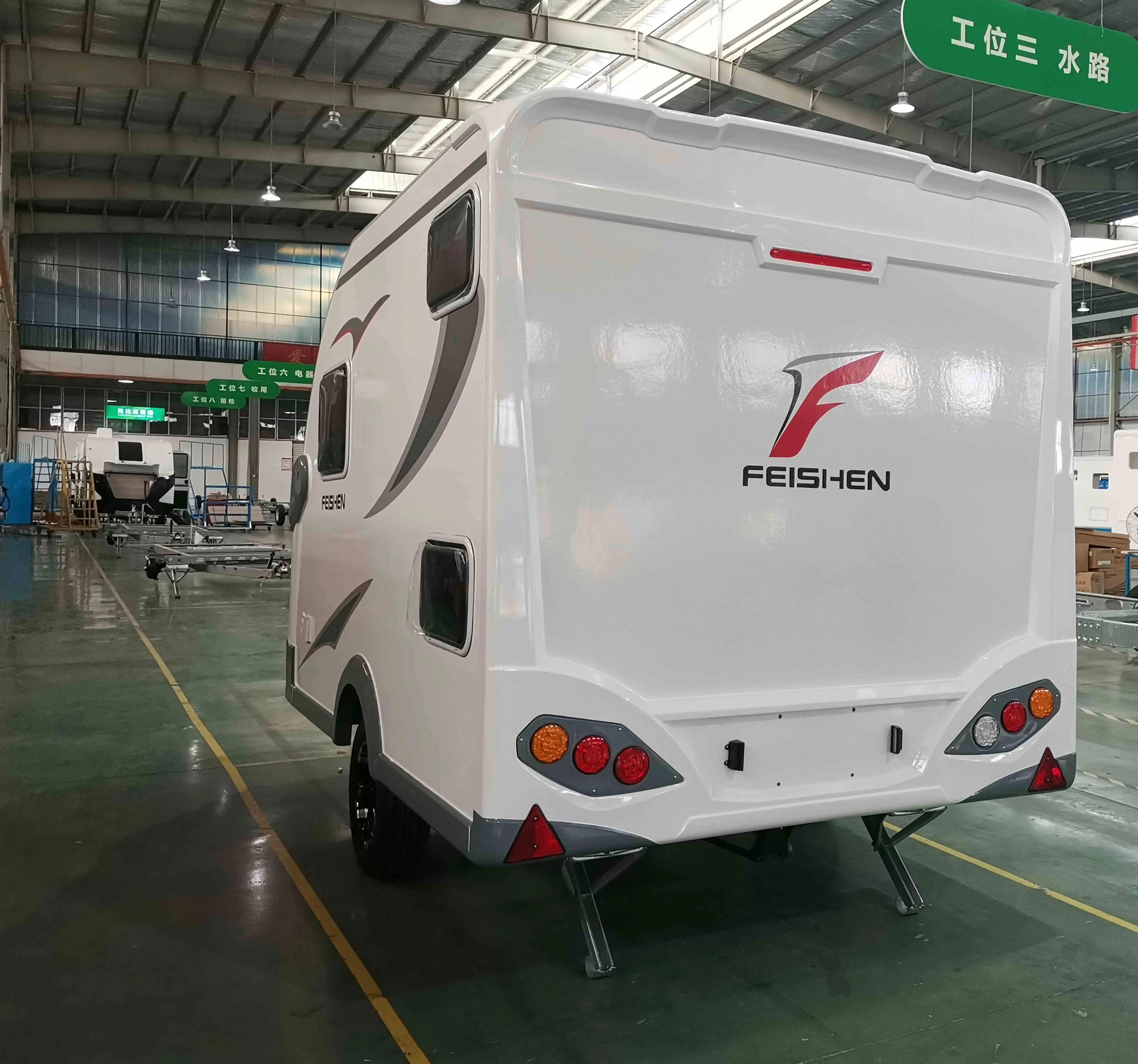 High quality china rv mini caravan for camping