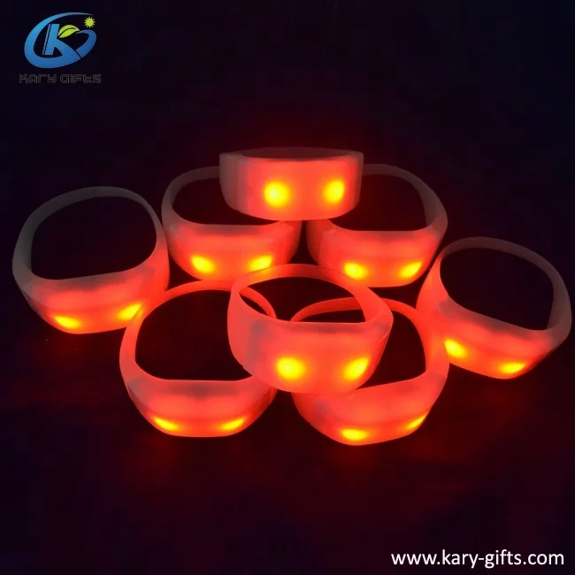 PC Software Flashing DMX Programmable Led Bracelets Radio Control