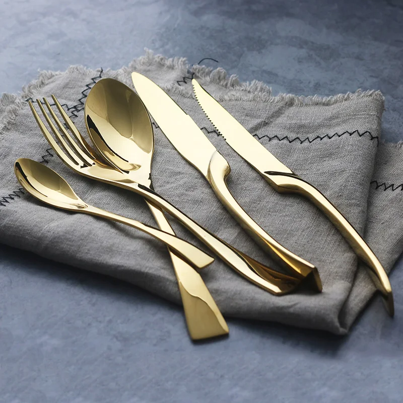 wholesale Restaurant cutlery dinnerware Knife Fork Spoon Silverware Stainless Steel Flatware Set