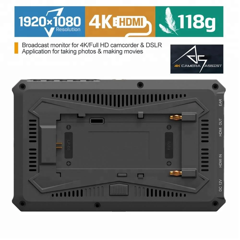LILLIPUT A5 5 дюймов IPS Full HD небольшого ЖК-камера 4K Экшн-камера HDMI монитор