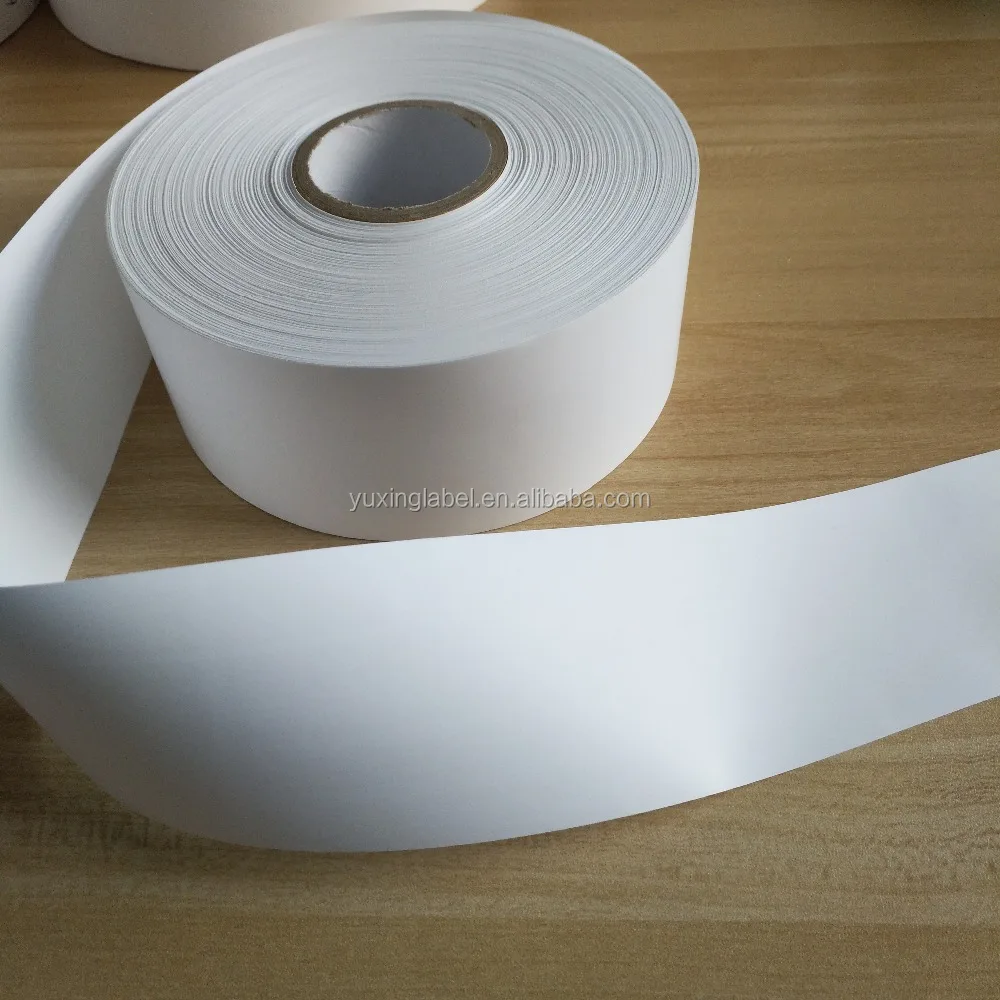 Popular TTR Nylon Taffeta Label Tape White Custom Size Nylon Taffeta Fabric For Clothing Label