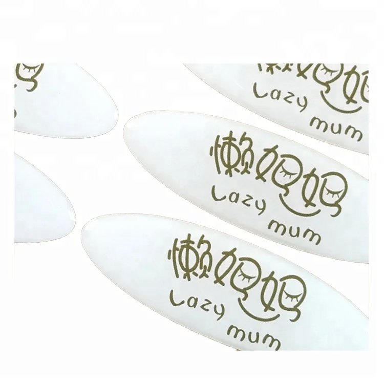 Custom Sticker Dome Resin Label Crystal Epoxy Resin Sticker Logo 3D Waterproof Adhesive Sticker