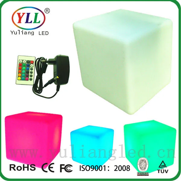 2020 New Style Color Changeable Remote Control Led Cube 40cm Led bar Chair