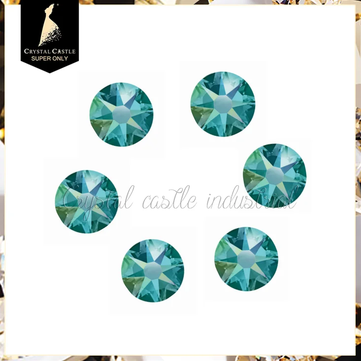 Bling colorful AB 16 cut facets 2088 rhinestone flat back non hotfix nail crystals rhinestone for nail art