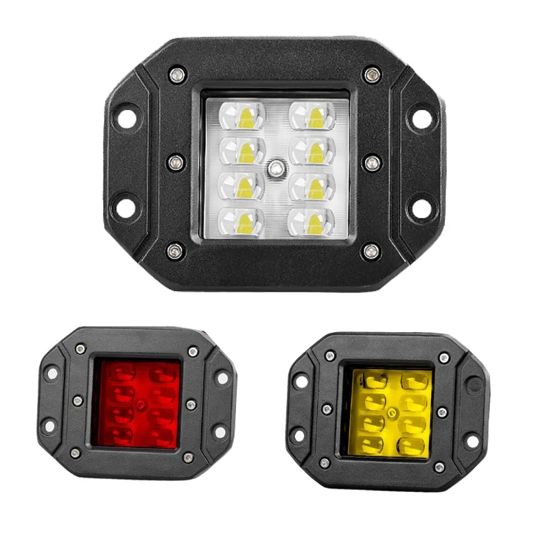 
New Arrival 5inch 4D 24W Flush Mount Car LED Tail Light 5" 24w LED Work Light Bar 12v 24v Spot Flood Combo Flush Mount LED Pods For 4WD 4x4 SUV ATV Offroad LED Light Bar