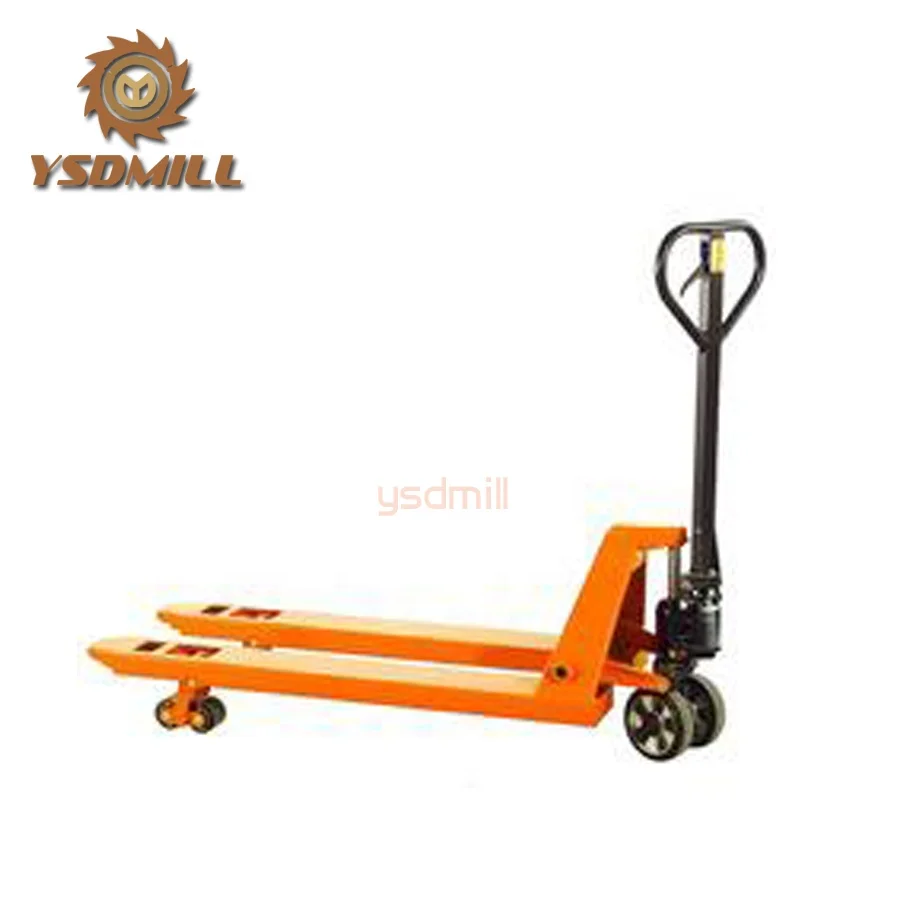 YSDMILL Woodworking Sawmill Manual Forklift 2.5 ton Hand Pallet Truck China Stacker Forklift Truck
